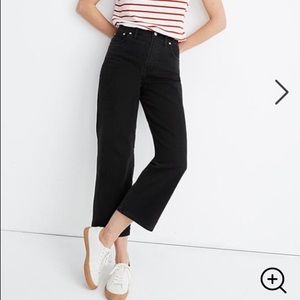 Madewell Slim Wide Leg Denim in Lunar Wash